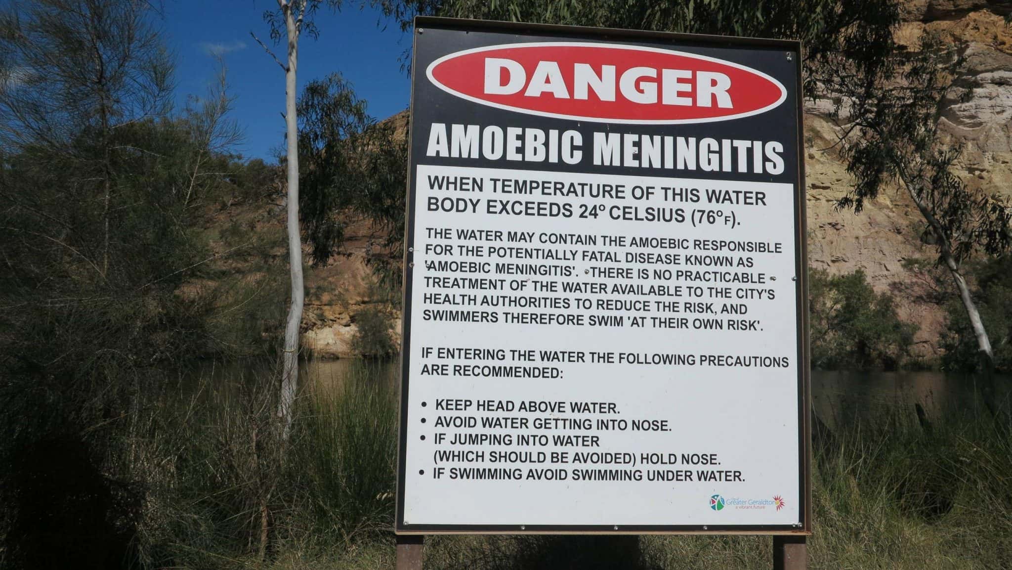 Bloody Freshwater Sign