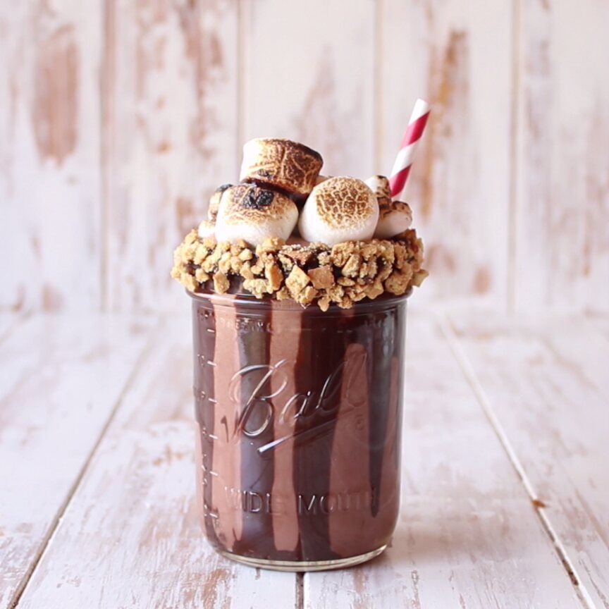 Toasted Smores Milkshake