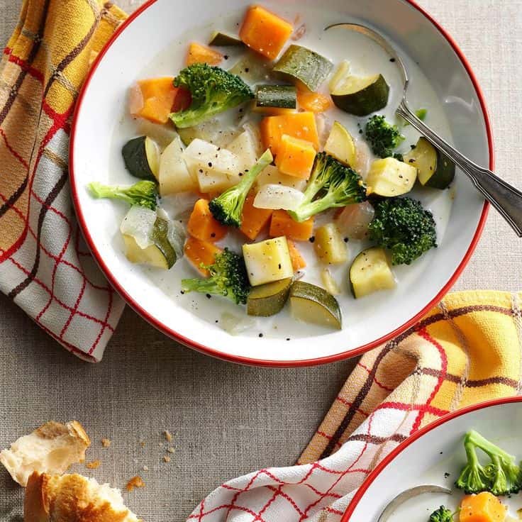Creamy Sweet Potato And Vegetable